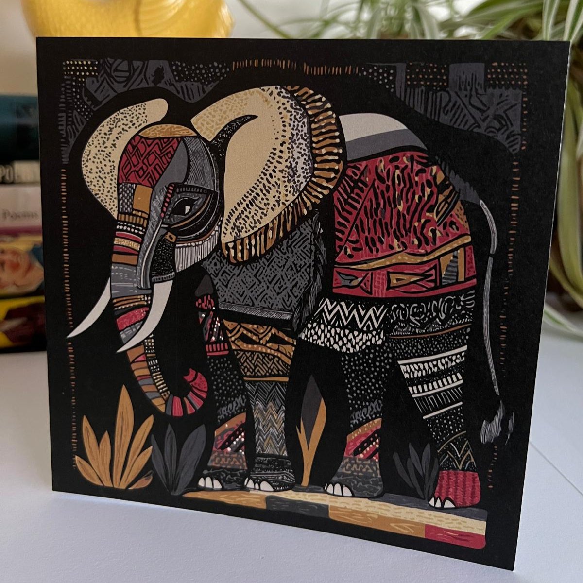 African Elephant Card