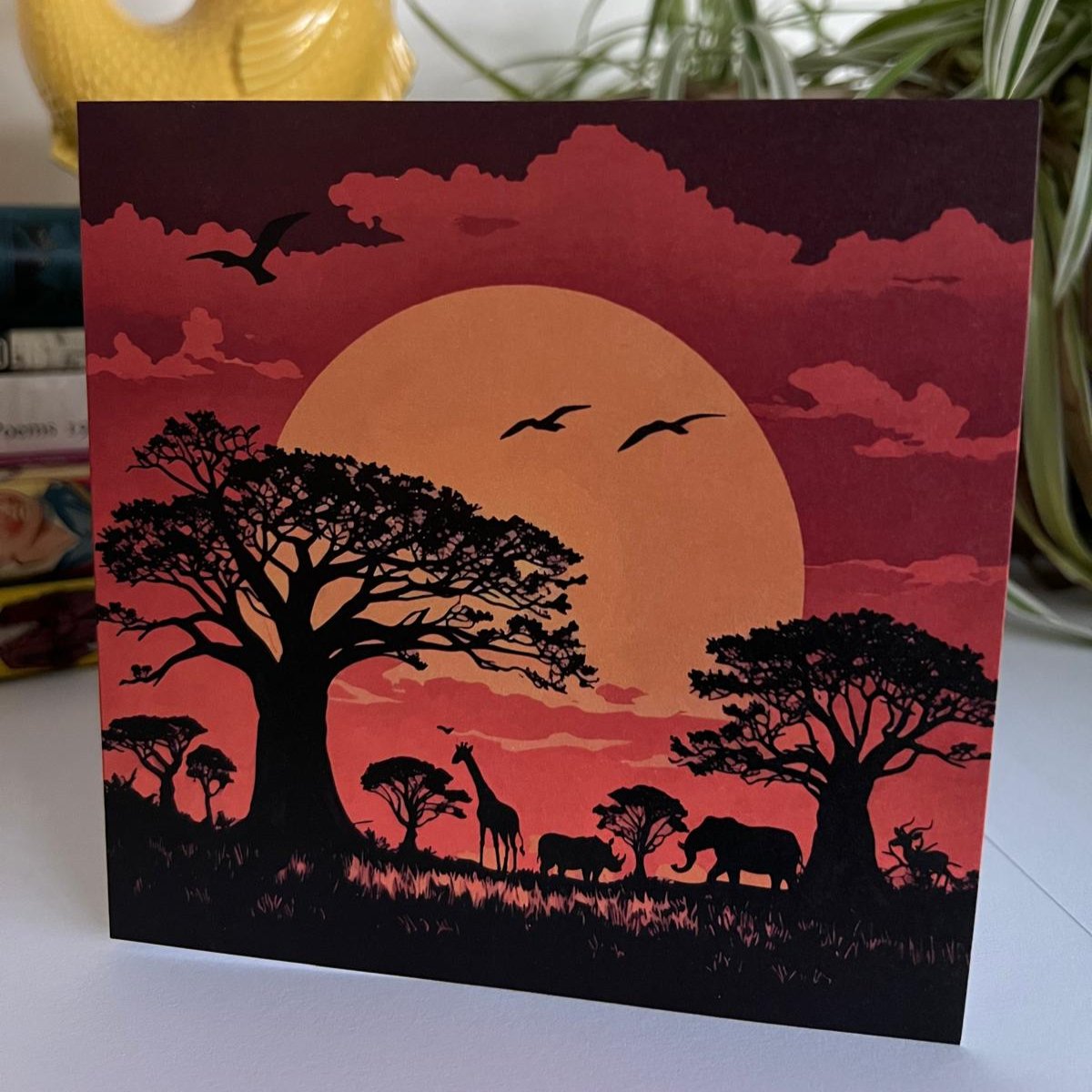 African Landscape Card