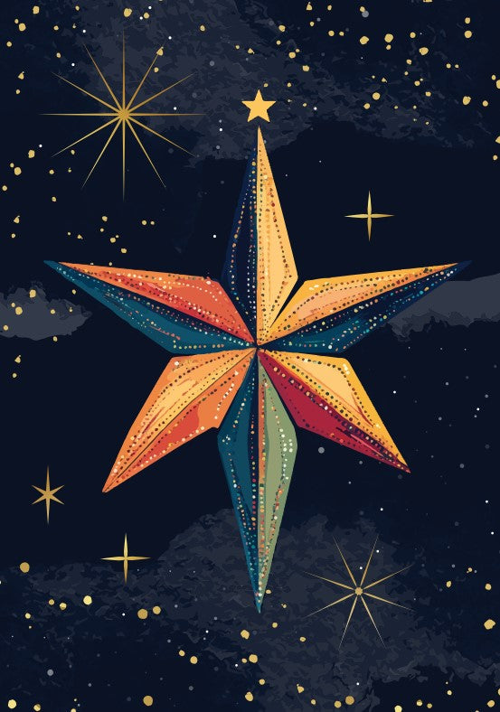 Star of Bethlehem Christmas Card
